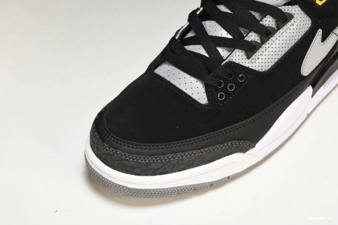 Retro  Jordan Black 3 Cement Gold CK4348-007 Tinker 1101